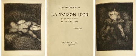 Libro Illustrato De Geetere - R. de Gourmont : LA TOISON D'OR. 20 eaux-fortes. 1 des 30 Japon Impérial (1925)