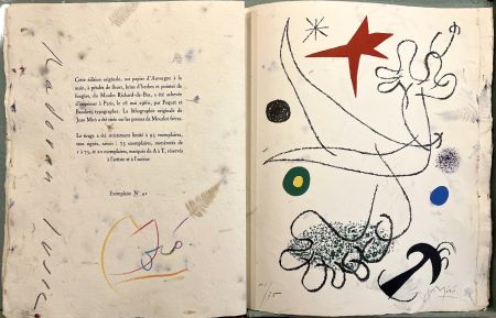 Libro Illustrato Miró - Radovan Ivsic. MAVENA. Lithographie originale de Joan Miró. Éditions Surréalistes, 1960