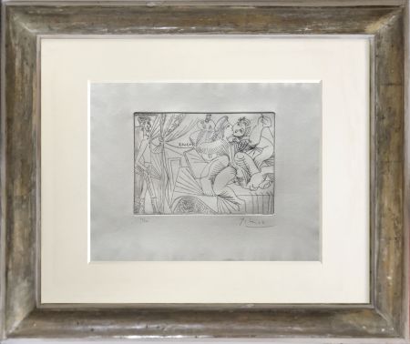 Acquaforte Picasso - Rafael y la Fornarina