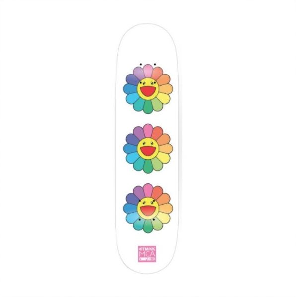 Non Tecnico Murakami - Rainbow Flower Skate Deck