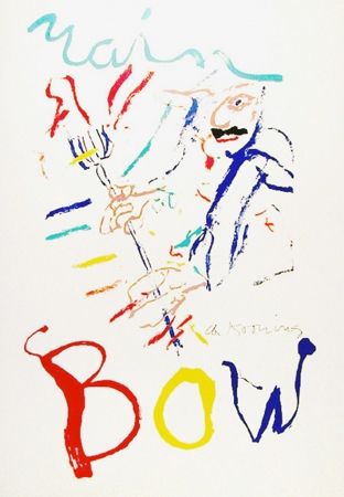 Litografia De Kooning - Rainbow: Thelonius Monk, Devil at the Keyboard
