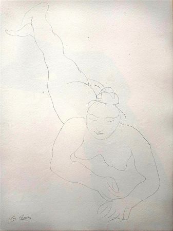 Litografia Rodin - Rare Lithographie Ed. Ambroise Vollard, 1902  pour 