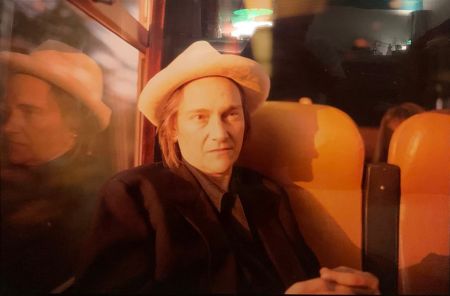 Multiplo Goldin - Raymonde in the train in sunlight, Sète
