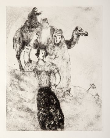Incisione Chagall - Rebecca at the Well