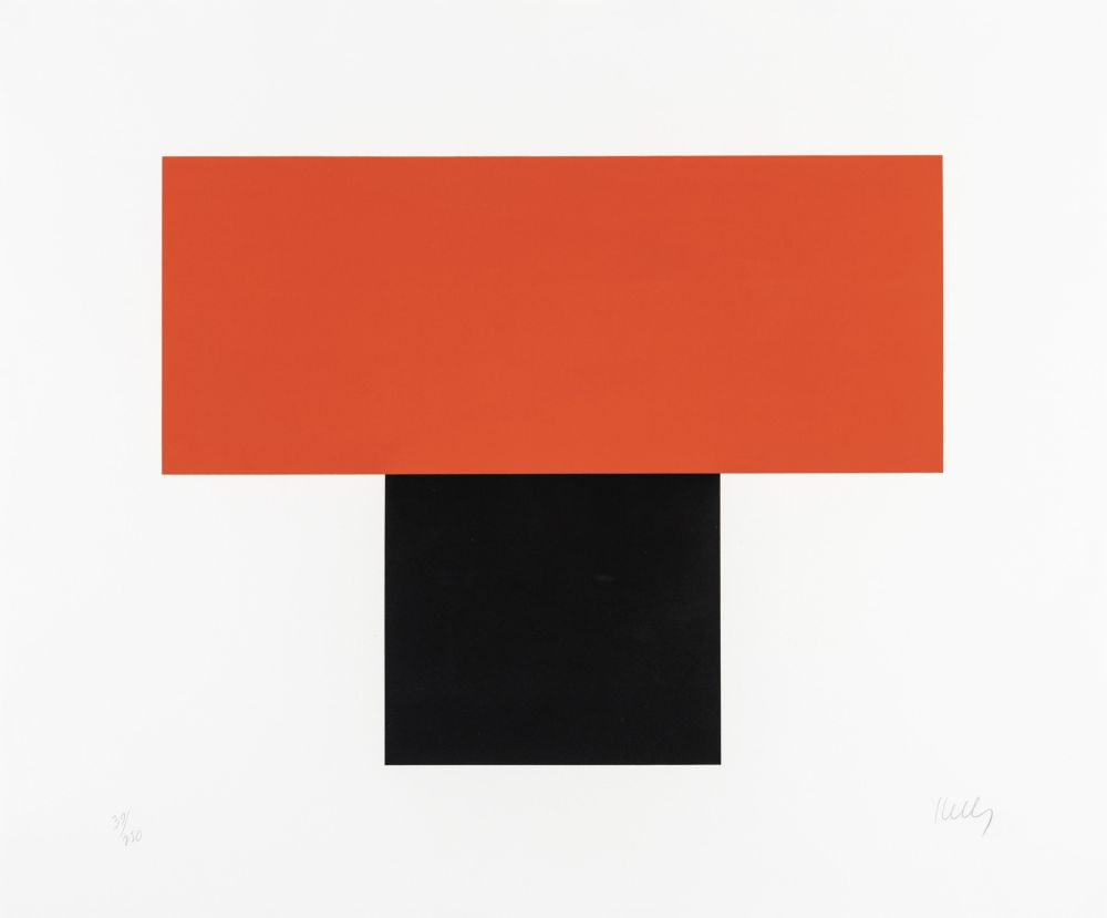 Serigrafia Kelly - Red-Orange over Black
