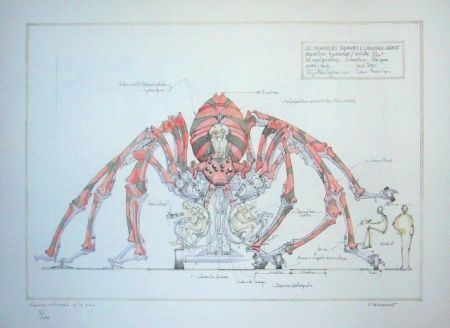 Litografia Delarozière - Red spider - la machine - Liverpool