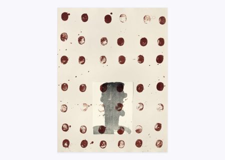 Litografia Brown - Red spots I