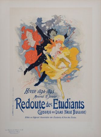 Litografia Cheret - Redoute des Etudiants, Les Maitres de L’Affiche, 1897