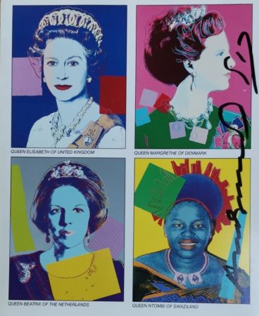 Serigrafia Warhol - Reigning Queens (invitation)