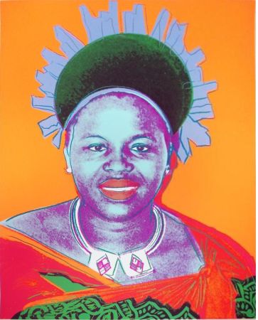 Serigrafia Warhol - Reigning Queens: Queen Ntombi Twala of Swaziland