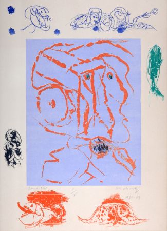 Litografia Alechinsky - Remarques, 1960-63 - Hand-signed