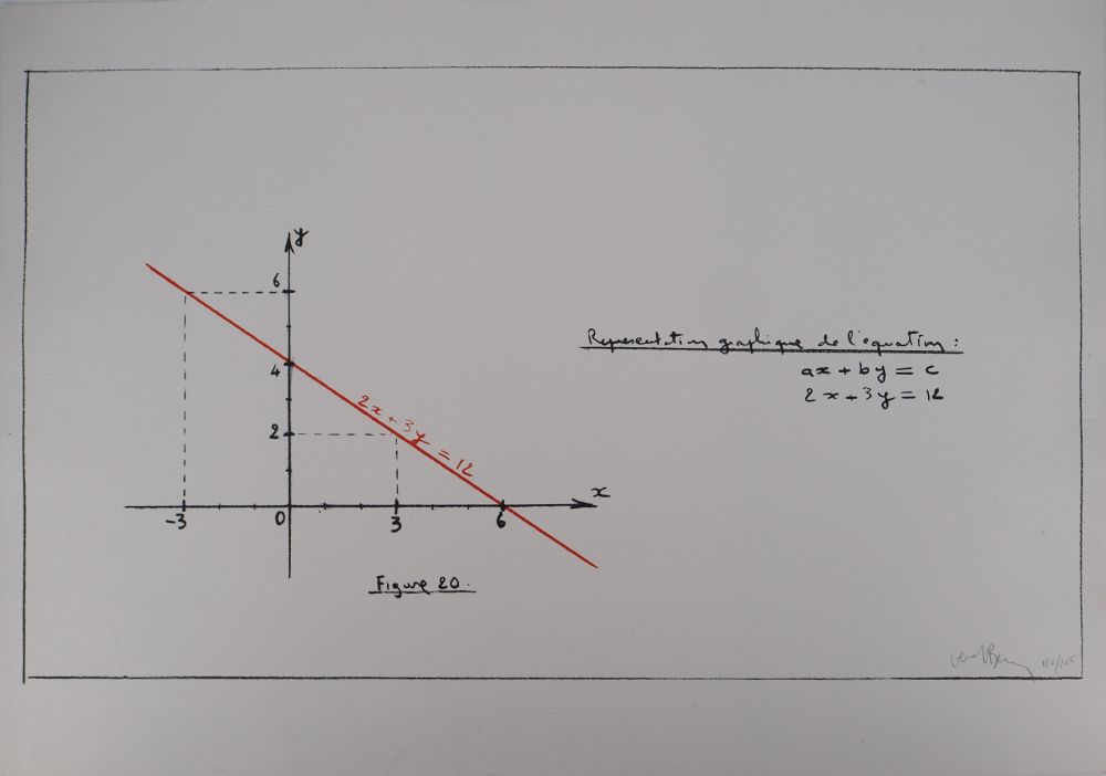Serigrafia Venet - Représentation de l'équation