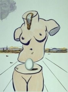 Litografia Dali - Retrospective II : The Birth of Venus (Torso)