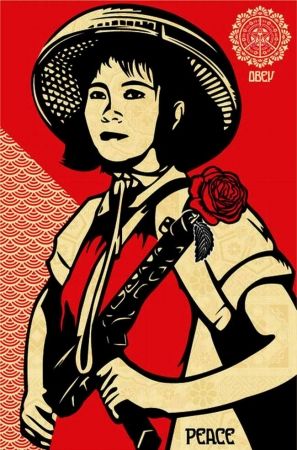 Serigrafia Fairey - Revolution Woman