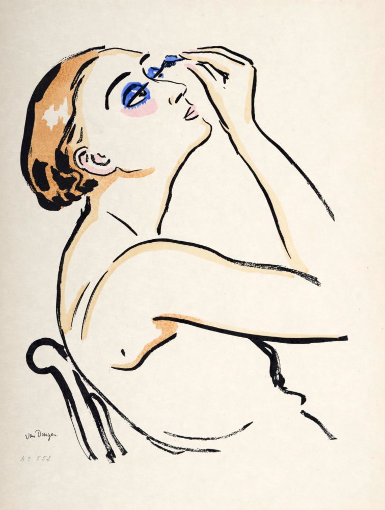 Litografia Van Dongen - Rimmel, 1920