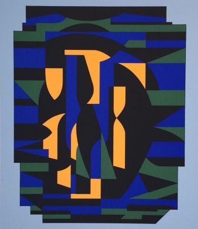 Serigrafia Vasarely - Risir, from Ion Album