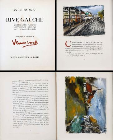 Libro Illustrato Vlaminck - RIVE GAUCHE. 15 compositions gravées et coloriées (1951)