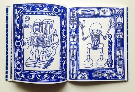 Libro Illustrato Di Rosa - Robots Foumban