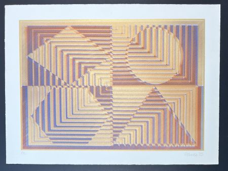 Serigrafia Polesello - Rogelio Polesello (1939-2014) - Agata - Screen printing on BFK Rives paper - 1975
