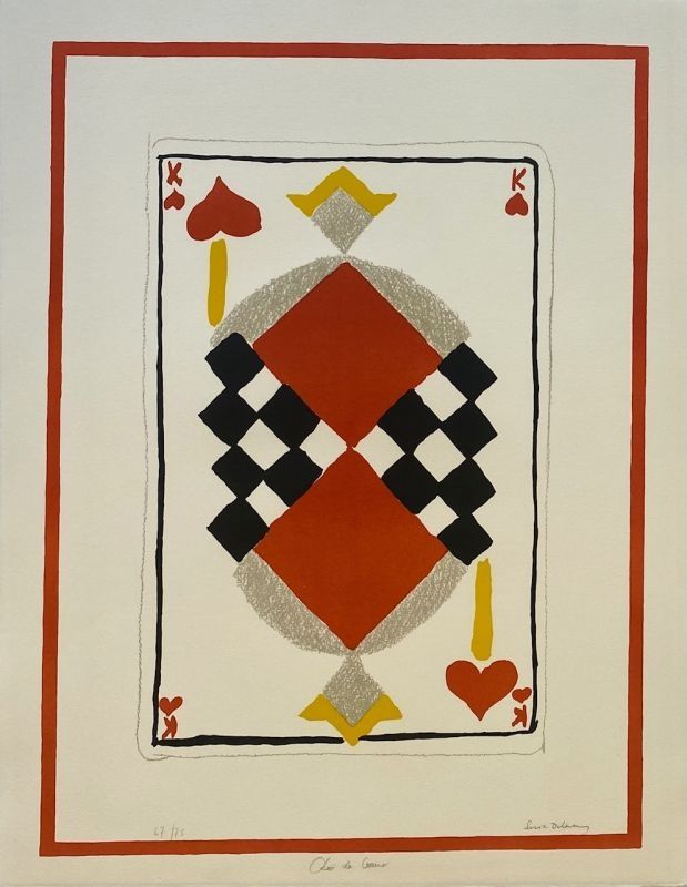 Litografia Delaunay - Roi de coeur 