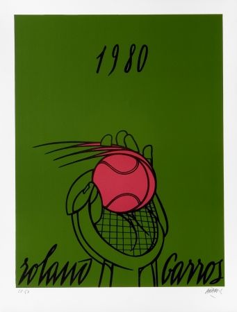 Litografia Adami - Roland Garros Vert