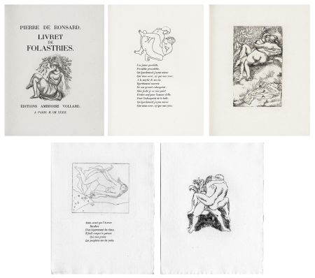 Libro Illustrato Maillol - Ronsard : LIVRET DE FOLASTRIES. 43 gravures originales (1939)