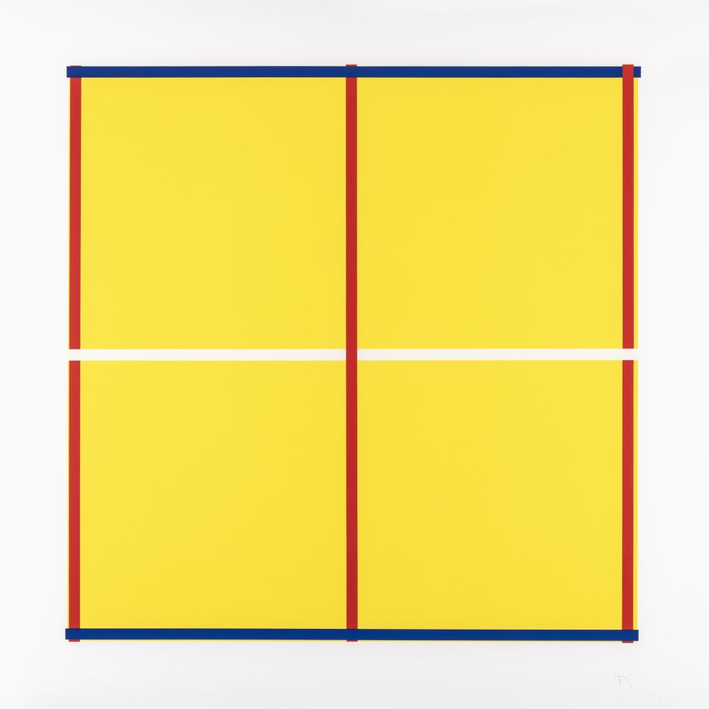 Serigrafia Knoebel - Rot, Gelb, Weiss, Blau 05