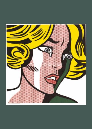Litografia Lichtenstein - Roy Lichtenstein: 'Frightened Girl' 1984 Offset-lithograph