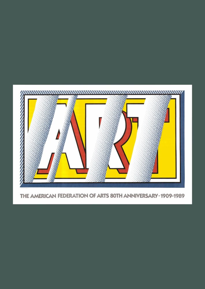 Litografia Lichtenstein - Roy Lichtenstein: 'Reflections: Art' 1989 Offset-lithograph
