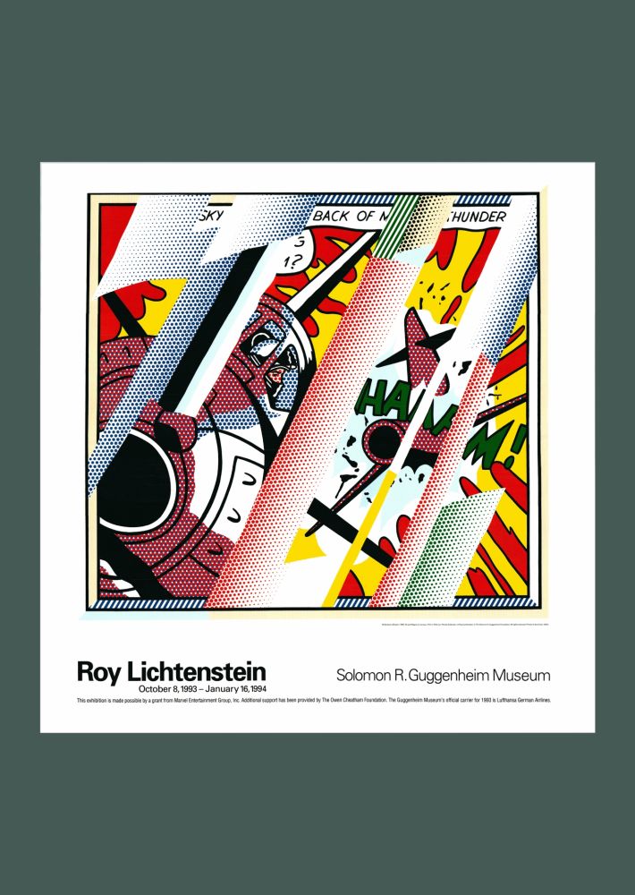Litografia Lichtenstein - Roy Lichtenstein: 'Reflections: Whaam!' 1993 Offset-lithograph