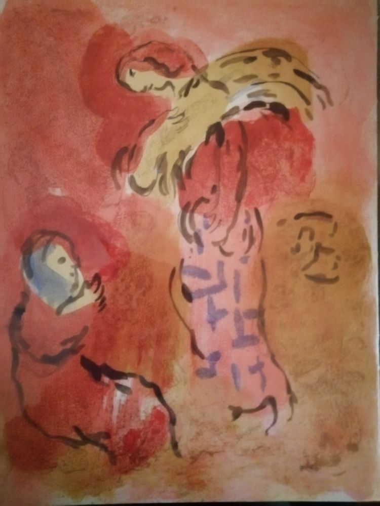 Litografia Chagall - Ruth glaneuse