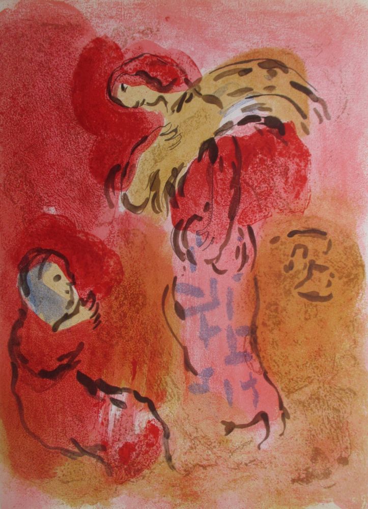 Litografia Chagall - Ruth Glaneuse / Ruth gleaning