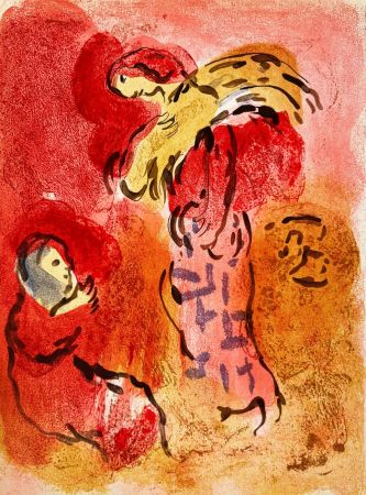 Litografia Chagall - Ruth Gleaning