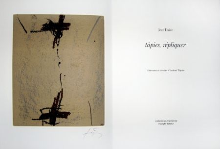 Libro Illustrato Tàpies - Répliquer