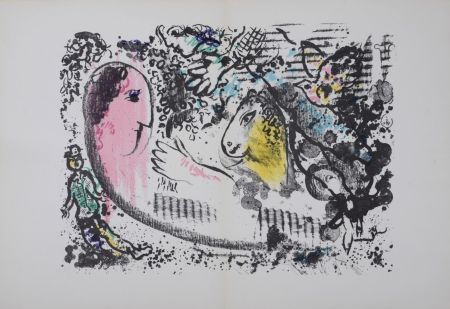Litografia Chagall - Rêverie,