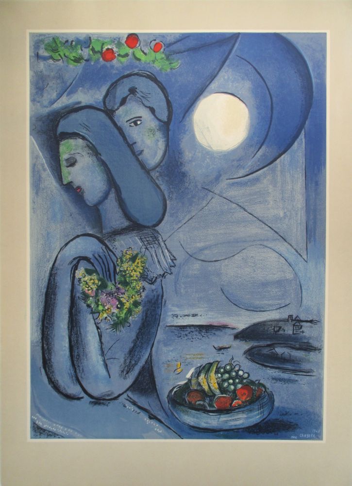 Litografia Chagall - Saint Jean Cap Ferrat