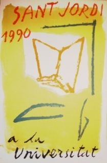 Litografia Ràfols Casamada - Saint Jordi 1990 