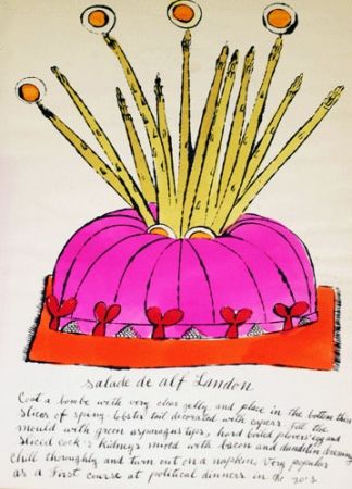 Litografia Warhol - Salade de Alf Landon