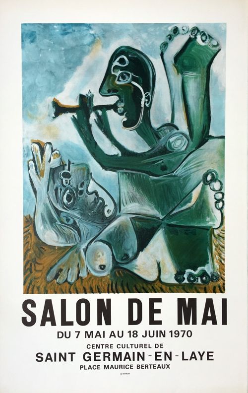 Litografia Picasso - Salon de Mai – Saint Germain en Laye