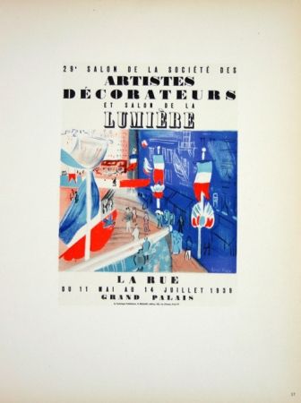 Litografia Dufy - Salon des Artistes Decorateurs 1939