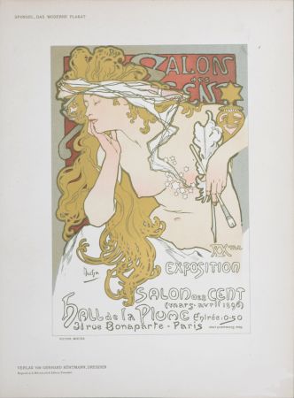Litografia Mucha - Salon des Cent, 1897