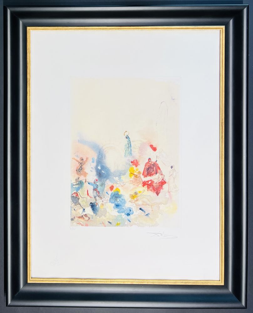 Incisione Dali - Salvador Dalí (1904-1989) - Seven-colour aquatint etching on paper - 1974