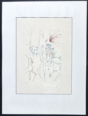 Incisione Dali - Salvador Dalí (1904–1989) - La gué du sang - Drypoint, etching on Japanese paper - 1975