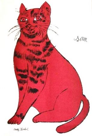 Litografia Warhol - Sam - Dark Pink