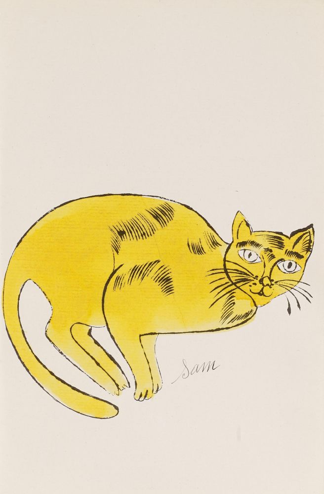 Litografia Warhol - Sam (From 25 Cats named Sam and one blue Pussy, FS IV. 67A.)