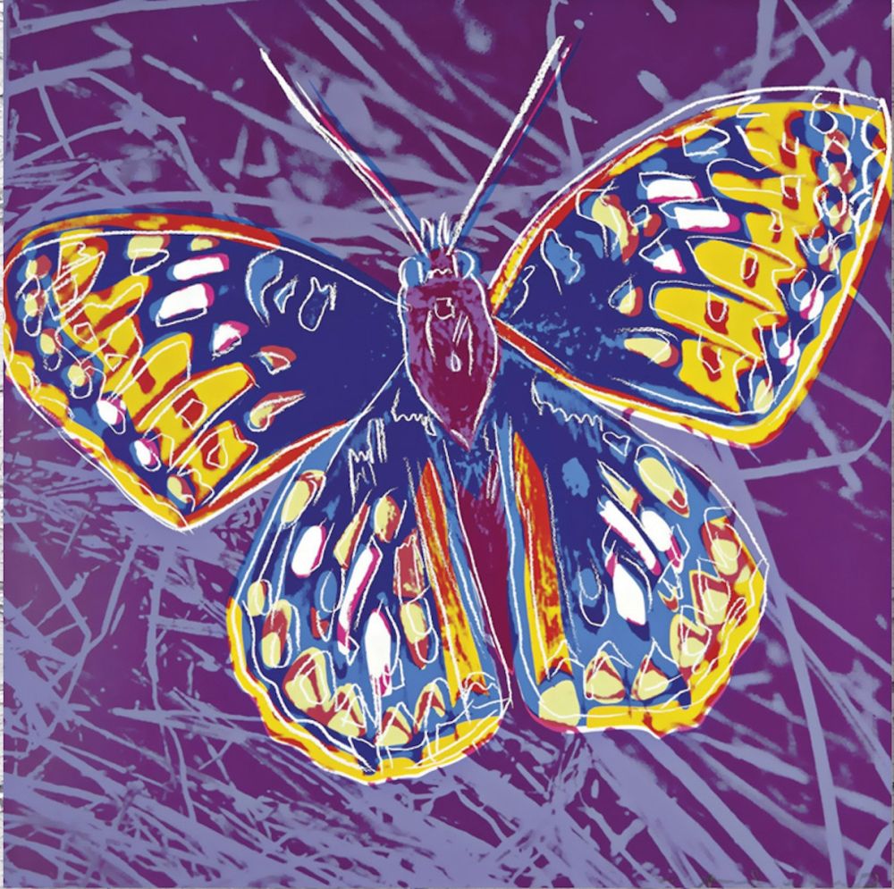 Serigrafia Warhol - San Francisco Silver Spot Butterfly, from Endangered Species