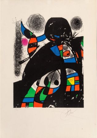 Litografia Miró - San Lazzaro et ses amis