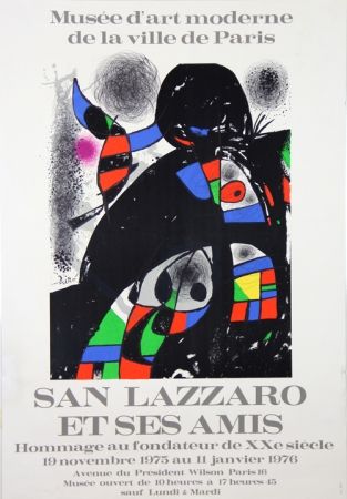Litografia Miró - Sans Lazzaro et ses Amis