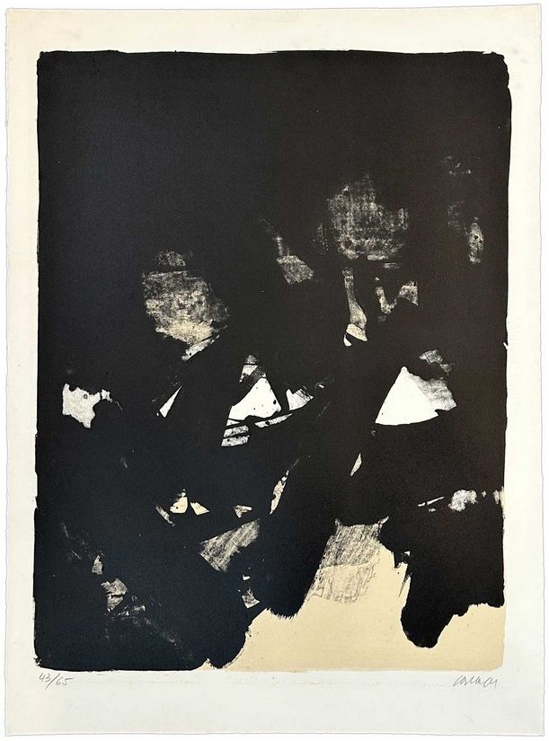Litografia Soulages - Sans titre