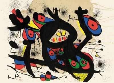 Litografia Miró - Sans titre